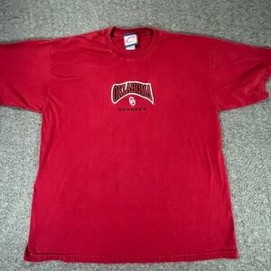 Oklahoma Sooners T-Shirt Mens XL Cadre Athletic Red NCAA College Football Cotton